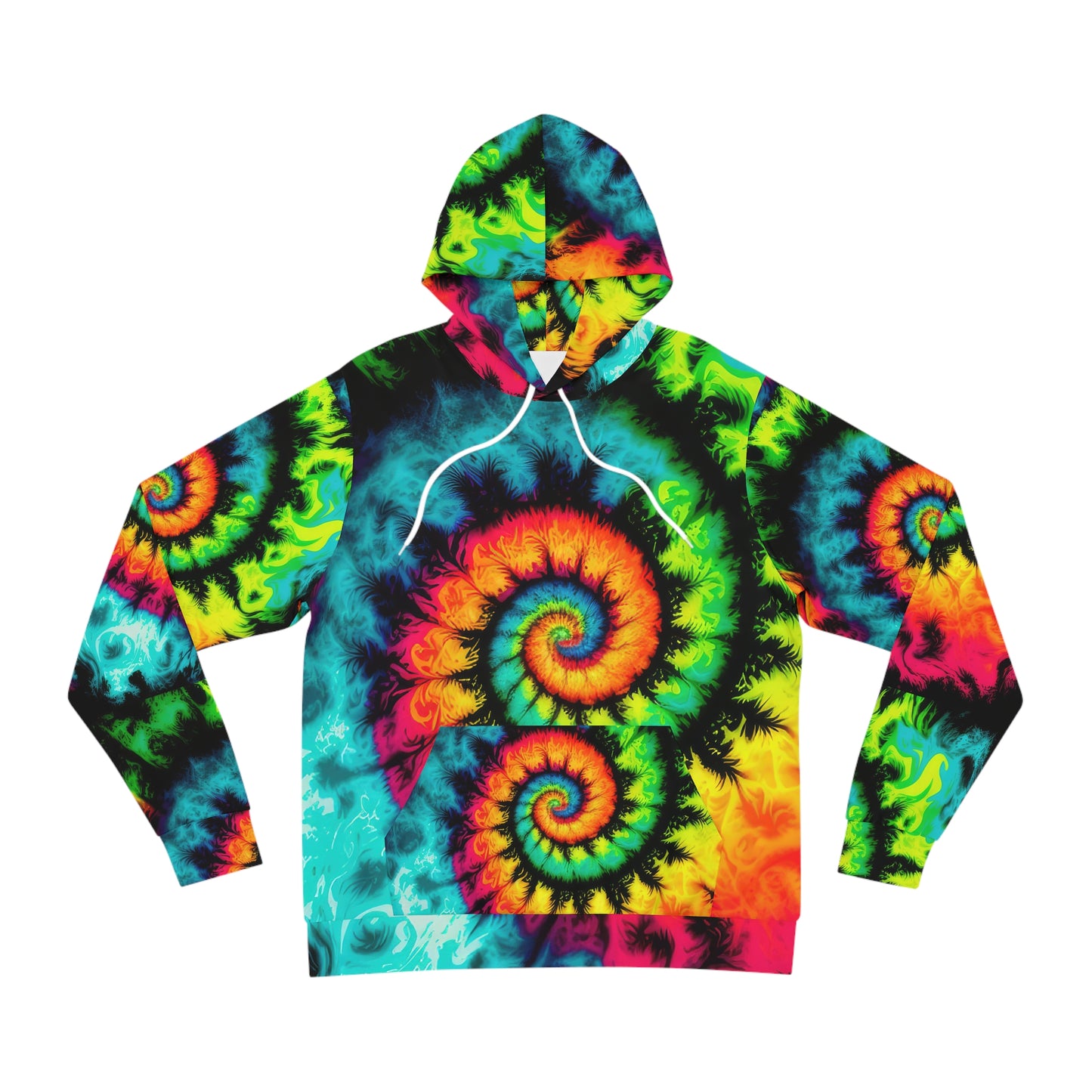 Bold And Beautiful Tie Dye Style Three Fashion Hoodie (AOP)