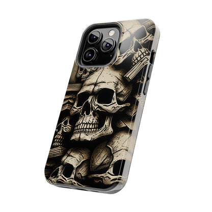 Metallic Chrome Skulls and classic Designed 14 Tough Phone Cases