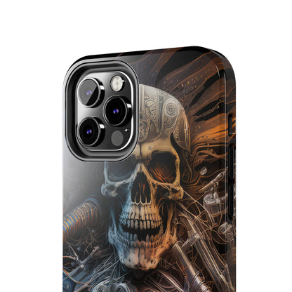 Skull Motorcycle Rider, Ready to Tear Up Road On Beautiful Bike 8 Tough Phone Cases