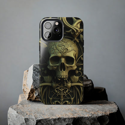 Metallic Chrome Skulls and classic Designed 3 Tough Phone Cases