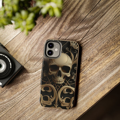 Metallic Chrome Skulls and classic Designed 1 Tough Phone Cases