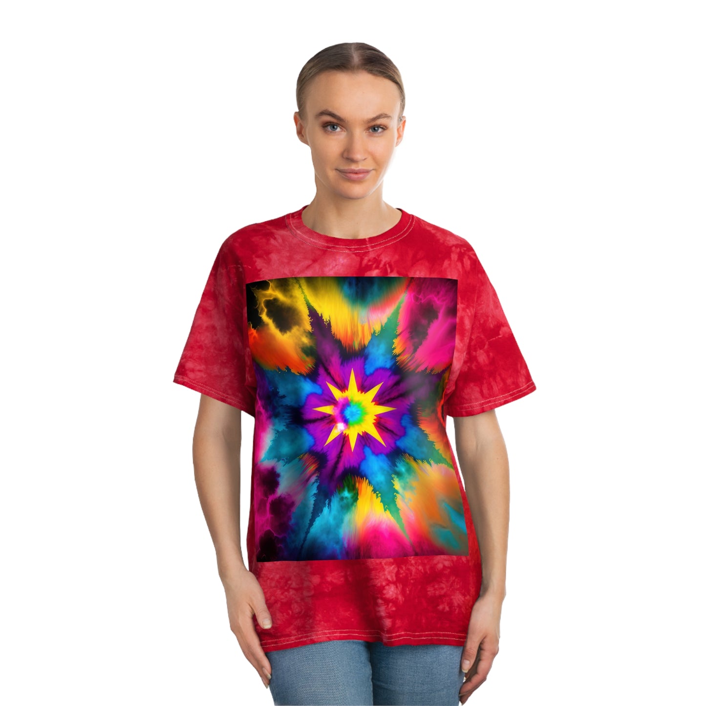 Bold And Beautiful Star Tie-Dye Style 2 Tie-Dye Tee, Crystal