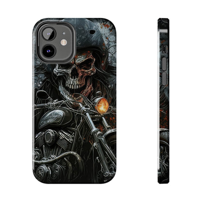 Skull Motorcycle Rider, Ready to Tear Up Road On Beautiful Bike 6 Tough Phone Cases