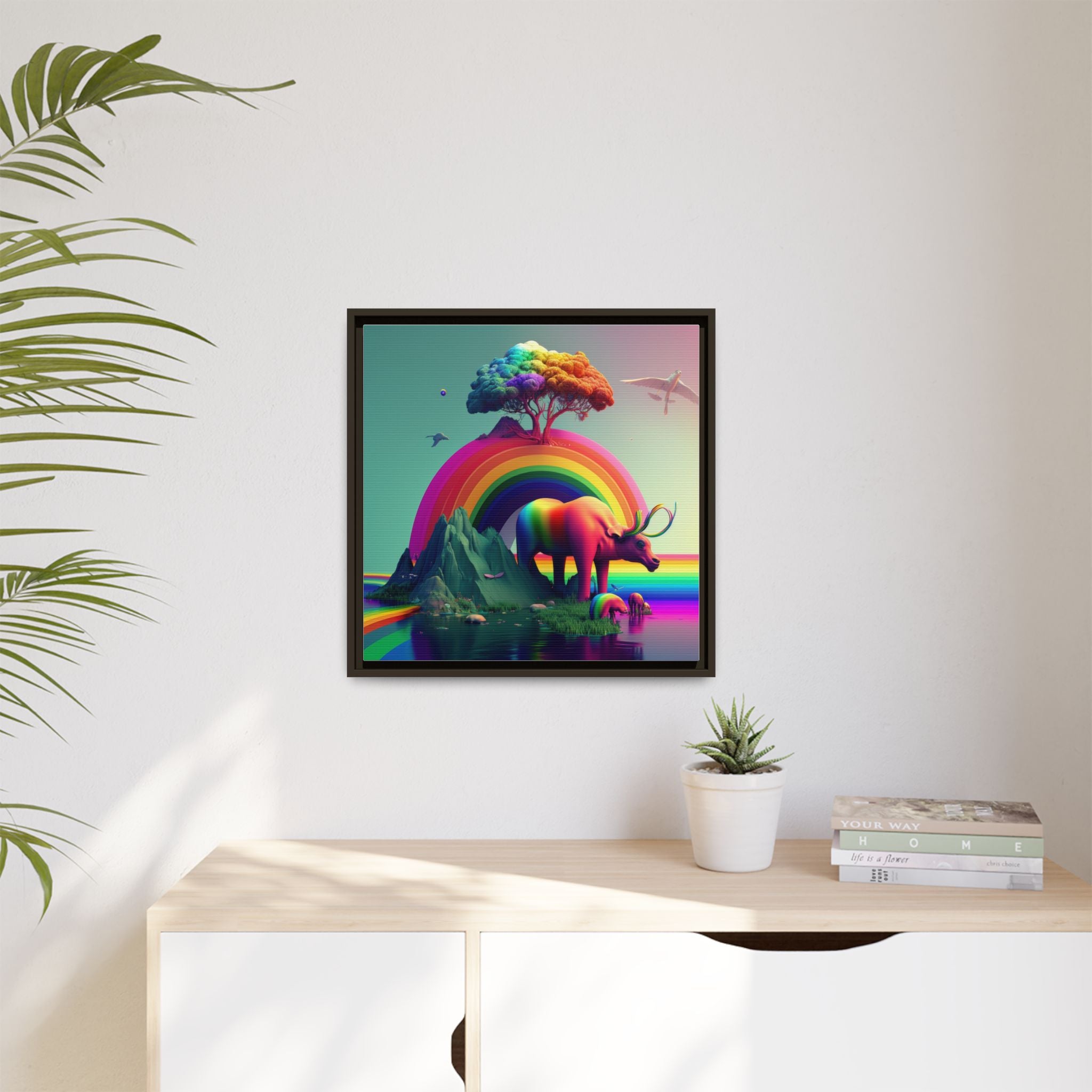 Sanctuary of Color, Art Print — Colorful Modern Wall Canvas