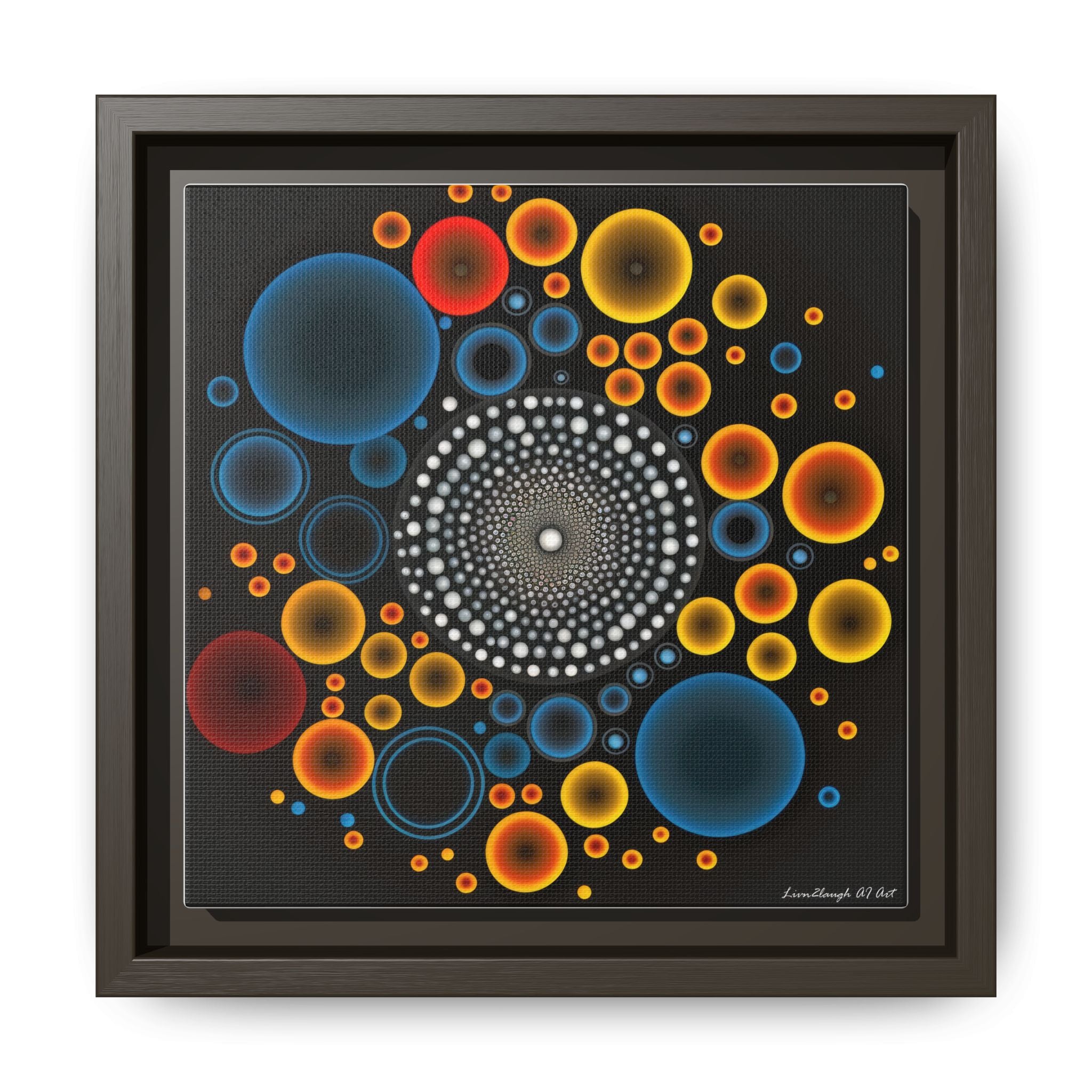 Gilded Tide, Art Print — Colorful Modern Wall Canvas