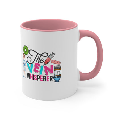 Nurse, Rn, Female , The Vein Whisperer, Coffee Mug, 11oz