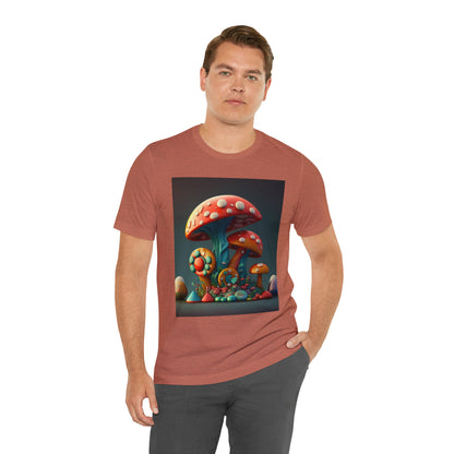 Hippie Mushroom Color Candy Style Design Style 6 Unisex Jersey Short Sleeve Tee