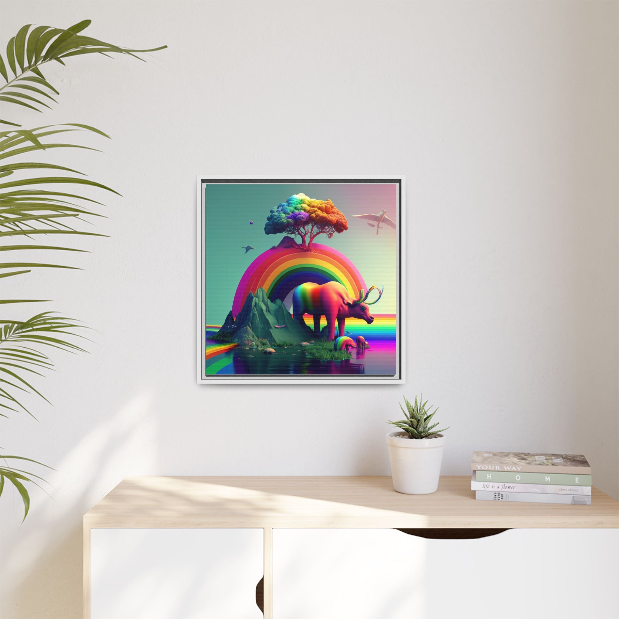Sanctuary of Color, Art Print — Colorful Modern Wall Canvas