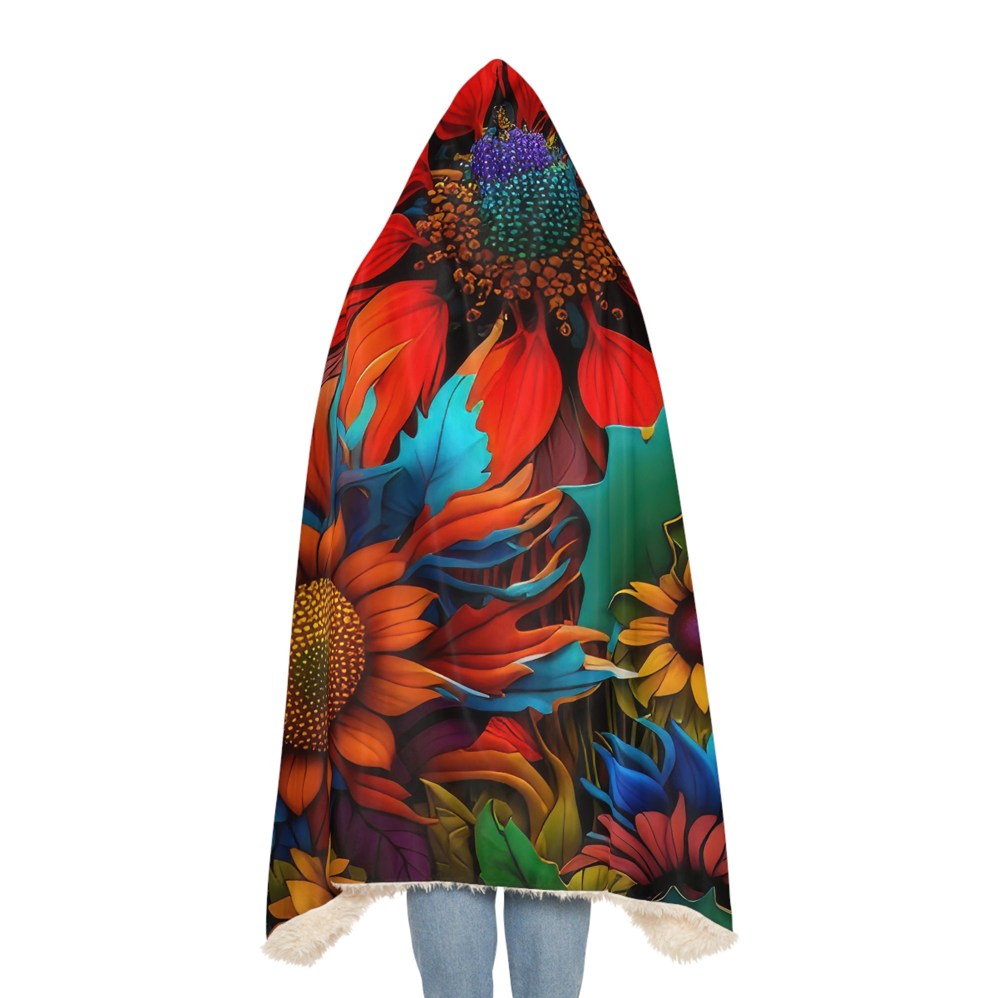 Bold And Beautiful Flowers Style Two Snuggle Blanket