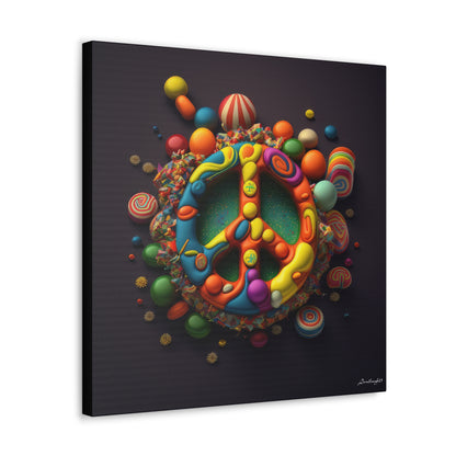 Fantastic Gummie Hippie Peace Sign 5 Canvas Gallery Wraps