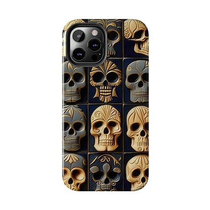 Metallic Chrome Skulls and classic Designed 17 Tough Phone Cases