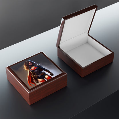 Superhero In All Forms, Black or Brown Jewelry Box