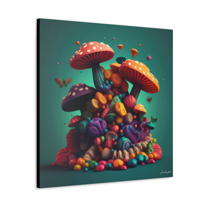 Beautiful Mushroom Luminating Colorful Bliss7 Canvas Gallery Wraps