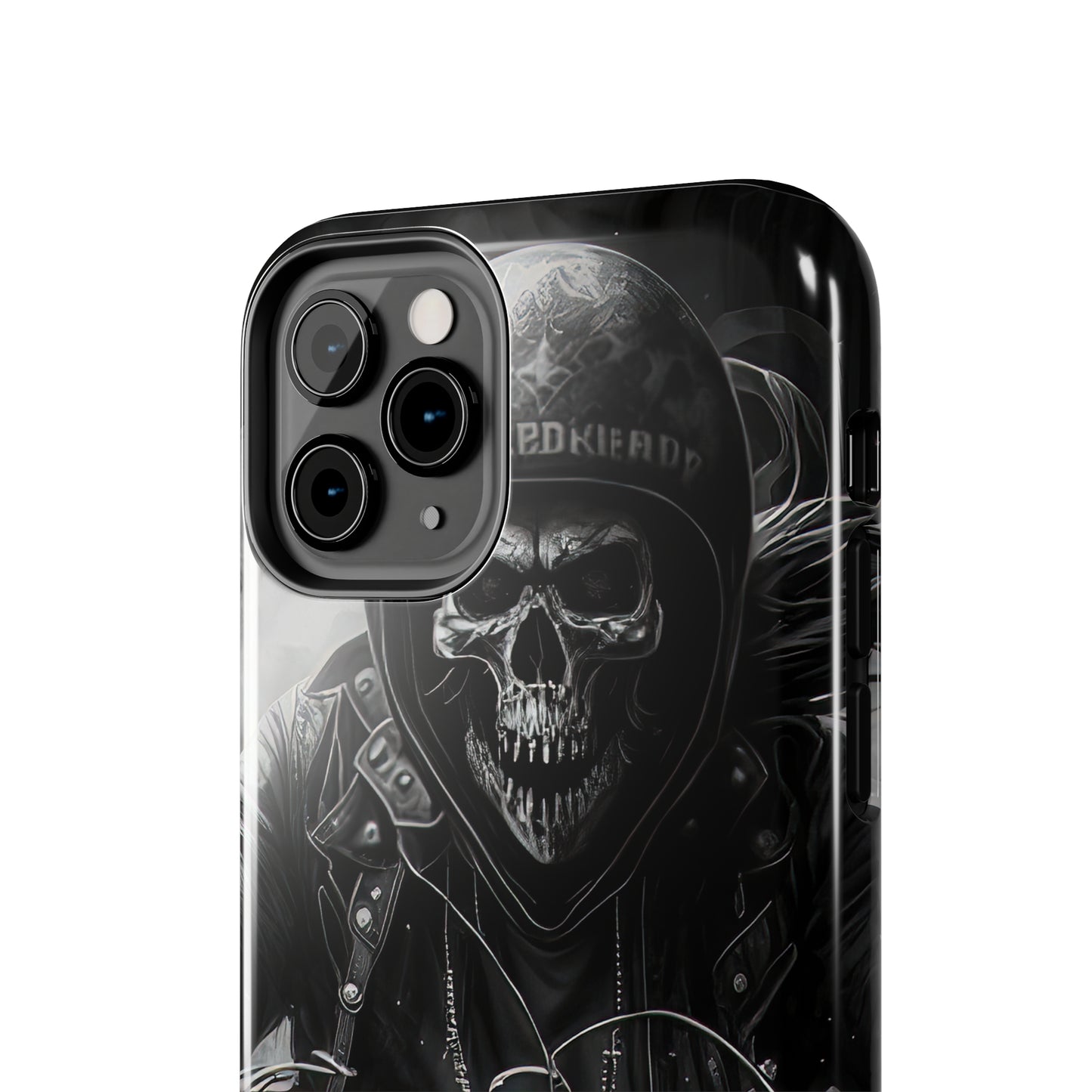 Skull Motorcycle Rider, Ready to Tear Up Road On Beautiful Bike 7 Tough Phone Cases