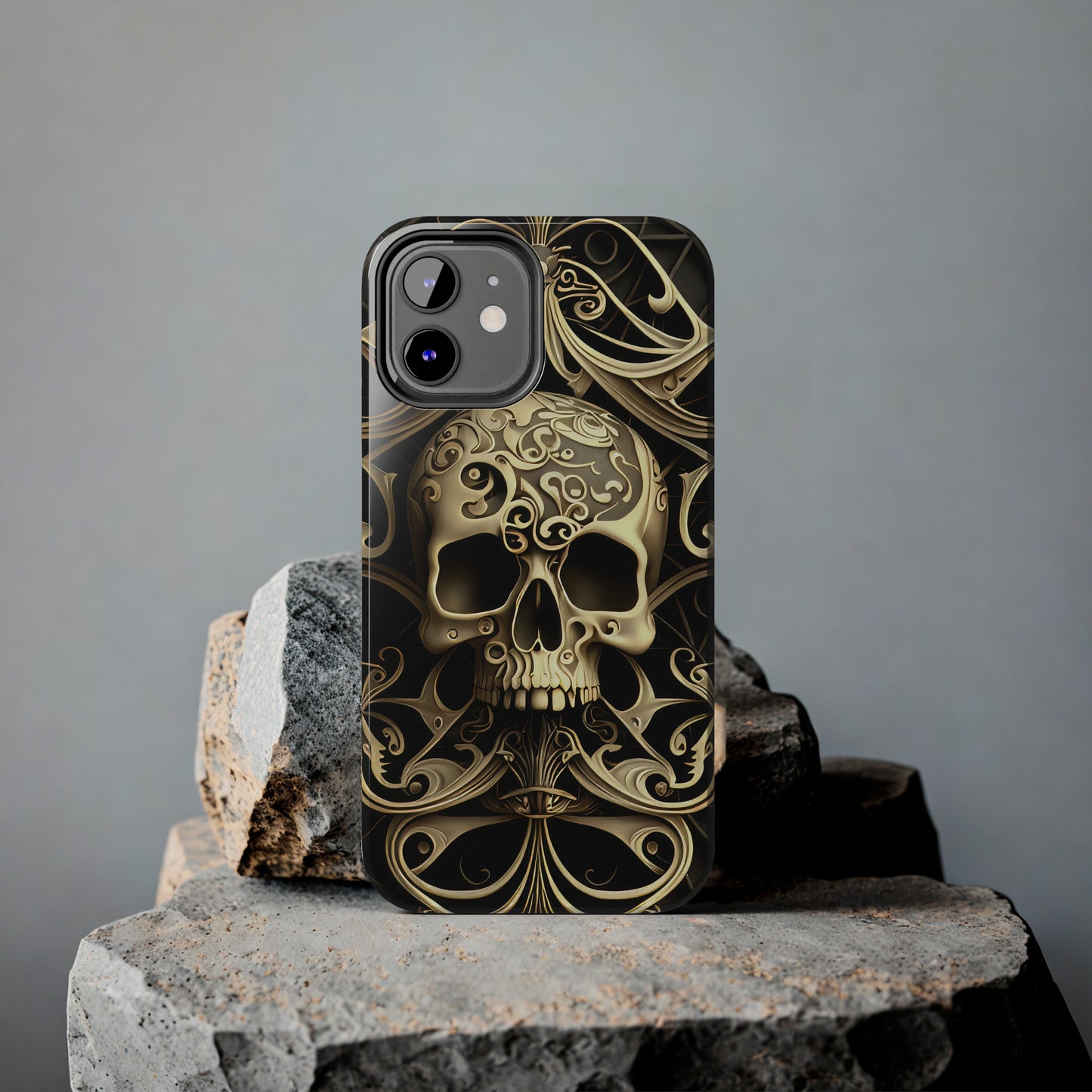 Metallic Chrome Skulls and classic Designed 7 Tough Phone Cases