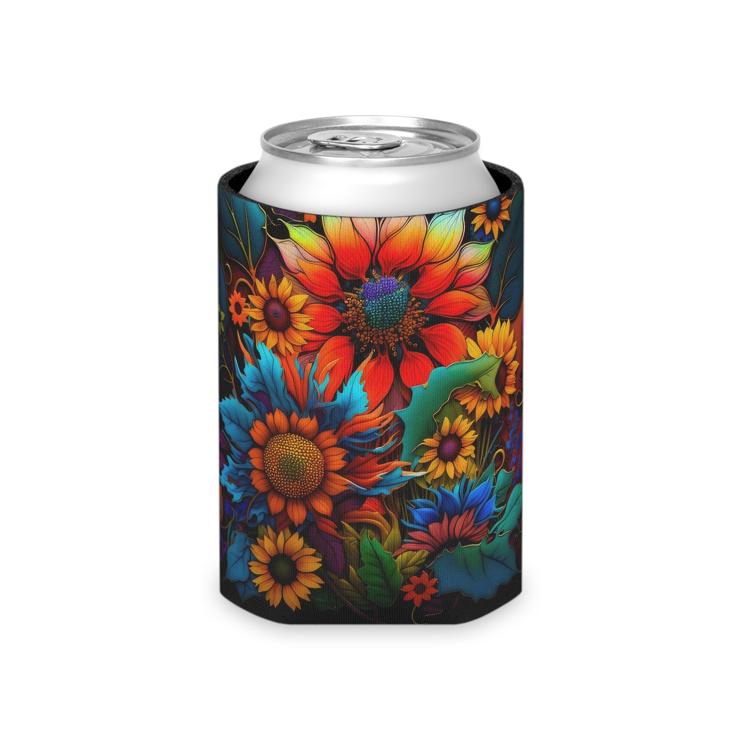 Bold And Beautiful Flowers Style One Can Cooler