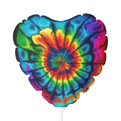 Bold And Beautiful Tie Dye Style 2 Balloon (Round and Heart-shaped), 11"