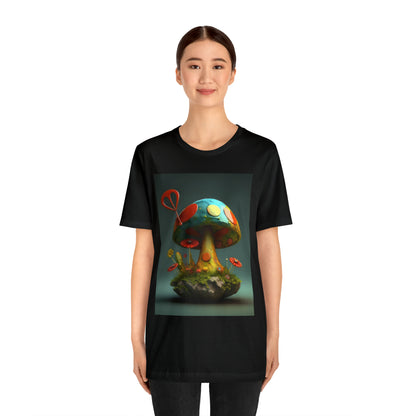 Hippie Mushroom Color Candy Style Design Style 4 Unisex Jersey Short Sleeve Tee