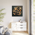 Concentric Harmony, Art Print — Colorful Modern Wall Canvas