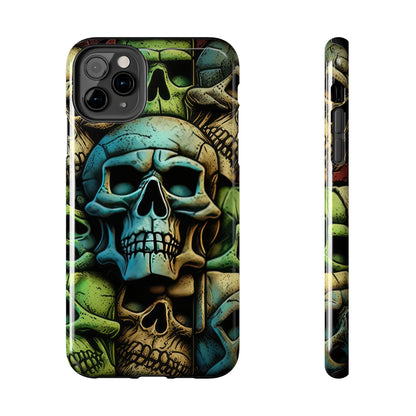 Metallic Chrome Skulls and classic Designed 13 Tough Phone Cases