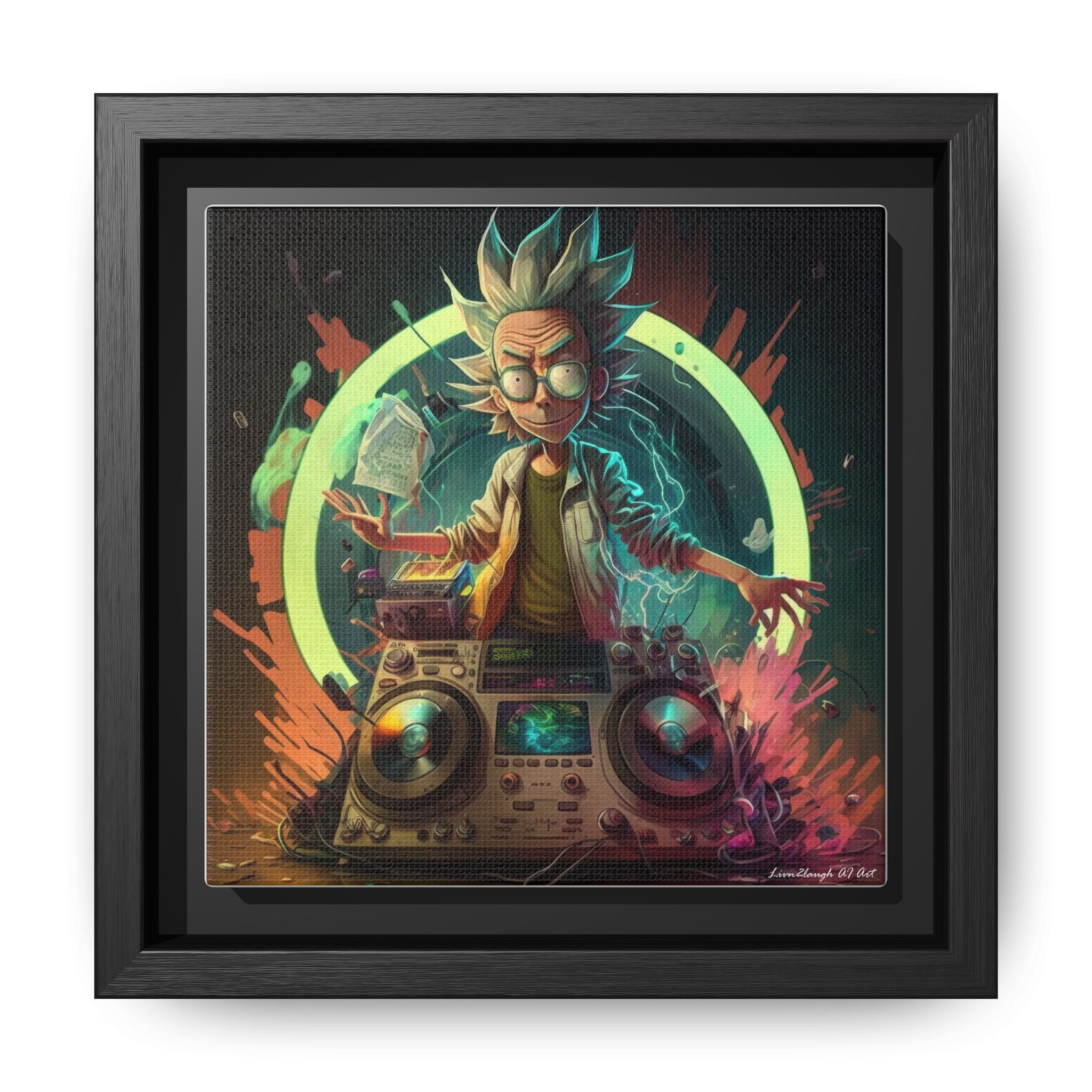 Frequency of Genius, Art Print — Colorful Modern Wall Canvas