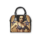 Retro Pin-Up Girl With Tattoo's Style Three Shoulder Handbag