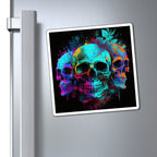 Bold And Beautiful Tie Dye Skulls, Style 8 Magnets