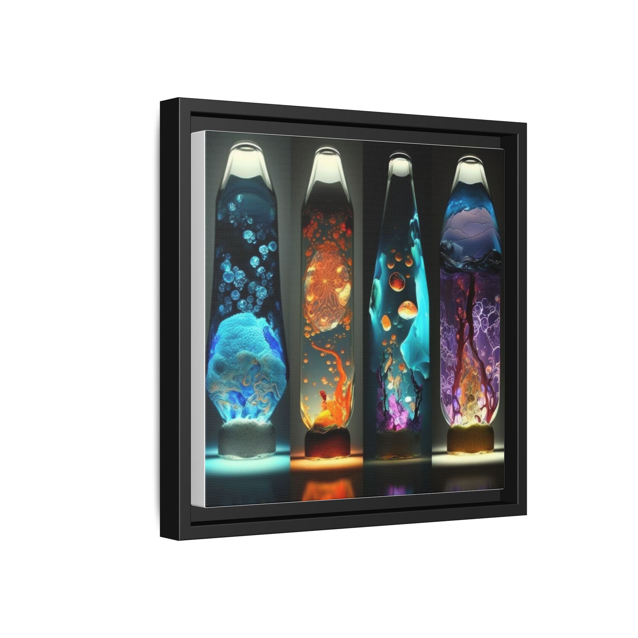 Elemental Currents, Art Print — Colorful Modern Wall Canvas