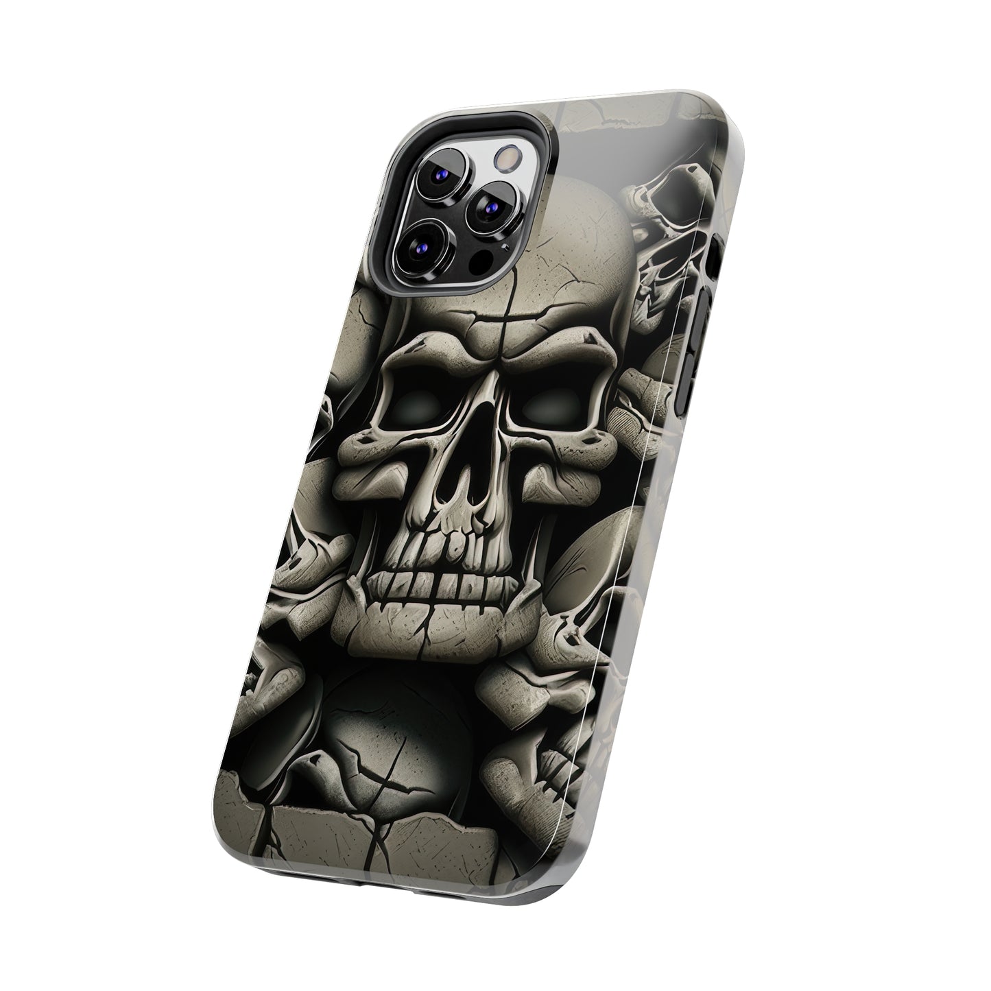 Metallic Chrome Skulls and classic Designed 12 Tough Phone Cases