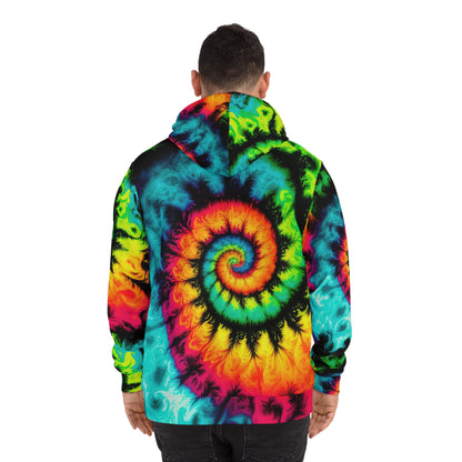 Bold And Beautiful Tie Dye Style Three Fashion Hoodie (AOP)