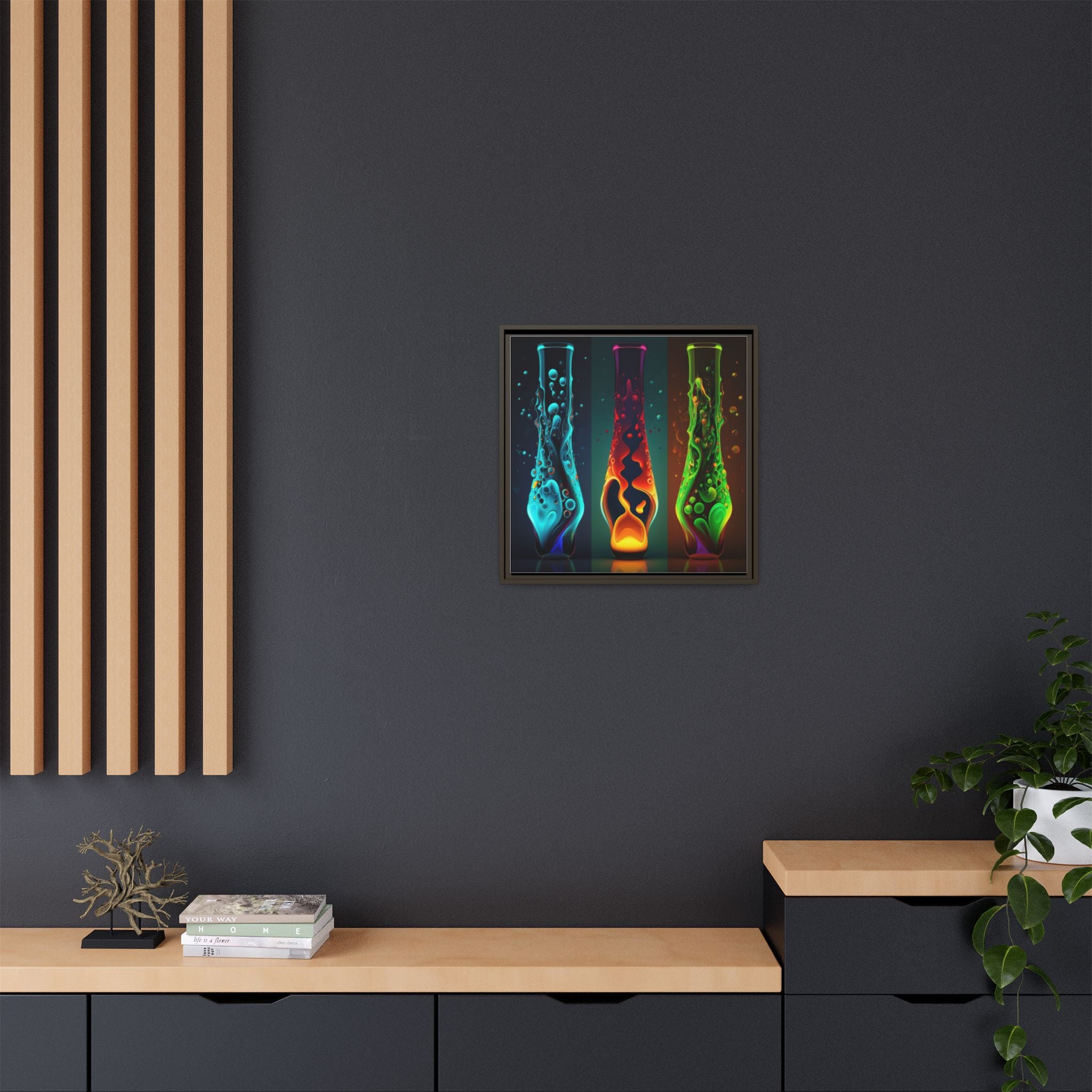 Three States of Flow, Art Print — Colorful Modern Wall Canvas