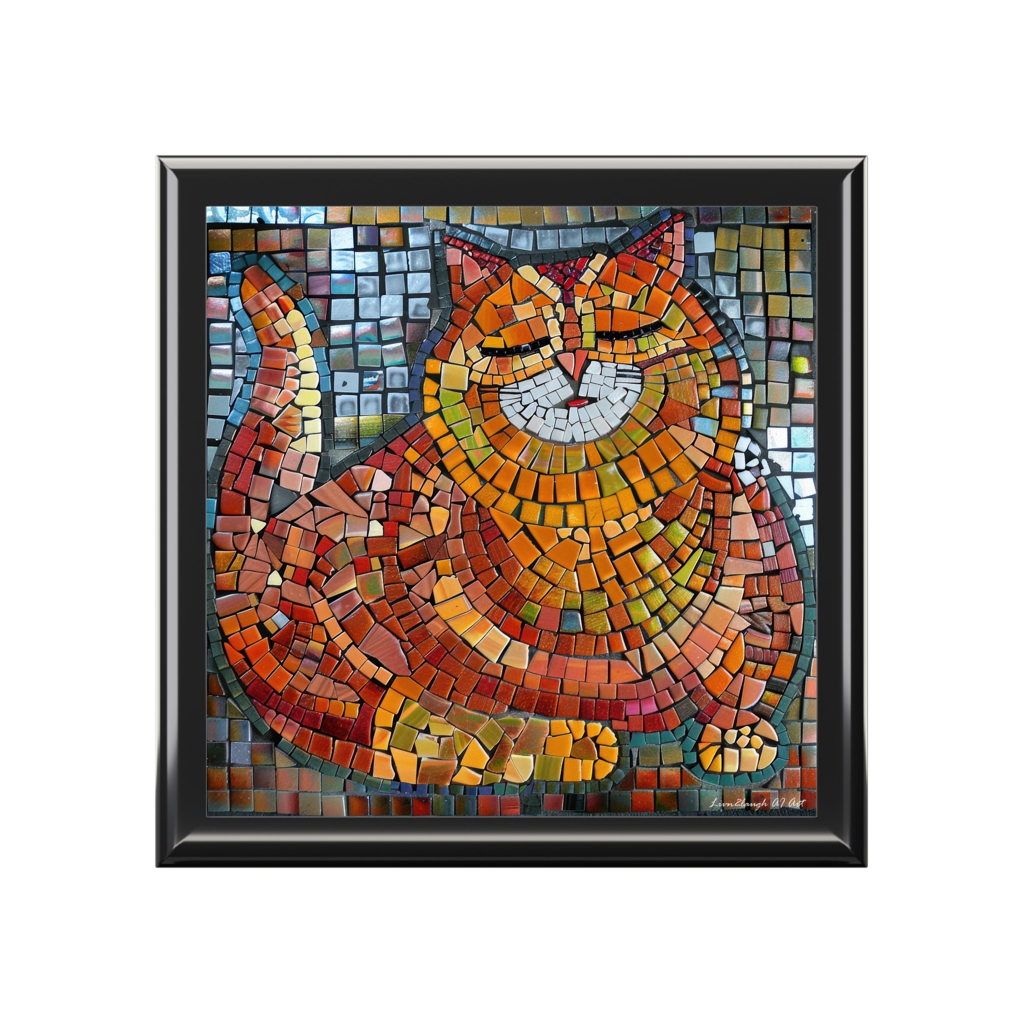 Radiant Whiskers: The Joyful Cat, Jewelry- Stash- Collection Box