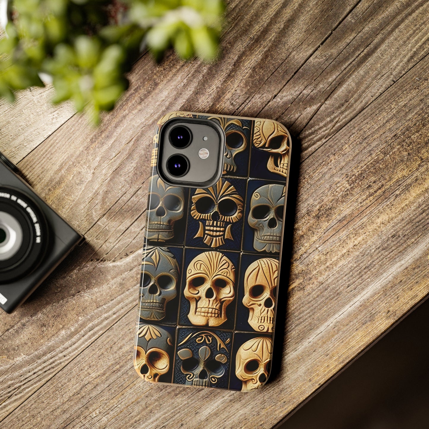 Metallic Chrome Skulls and classic Designed 17 Tough Phone Cases