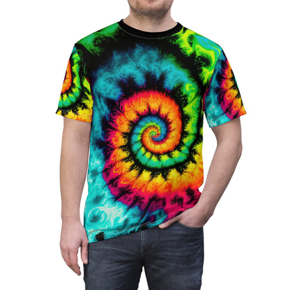 Bold And Beautiful Tie Dye Style Two Unisex Cut & Sew Tee (AOP)