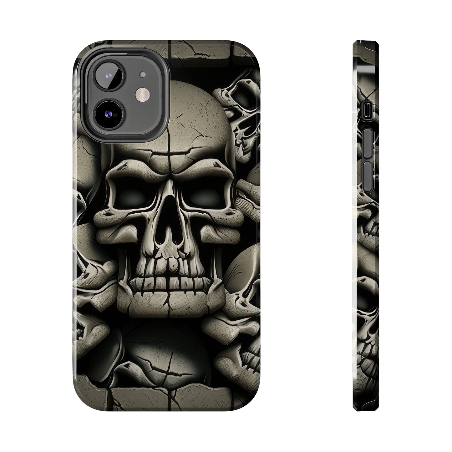 Metallic Chrome Skulls and classic Designed 12 Tough Phone Cases