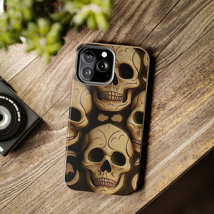 Metallic Chrome Skulls and classic Designed 19 Tough Phone Cases