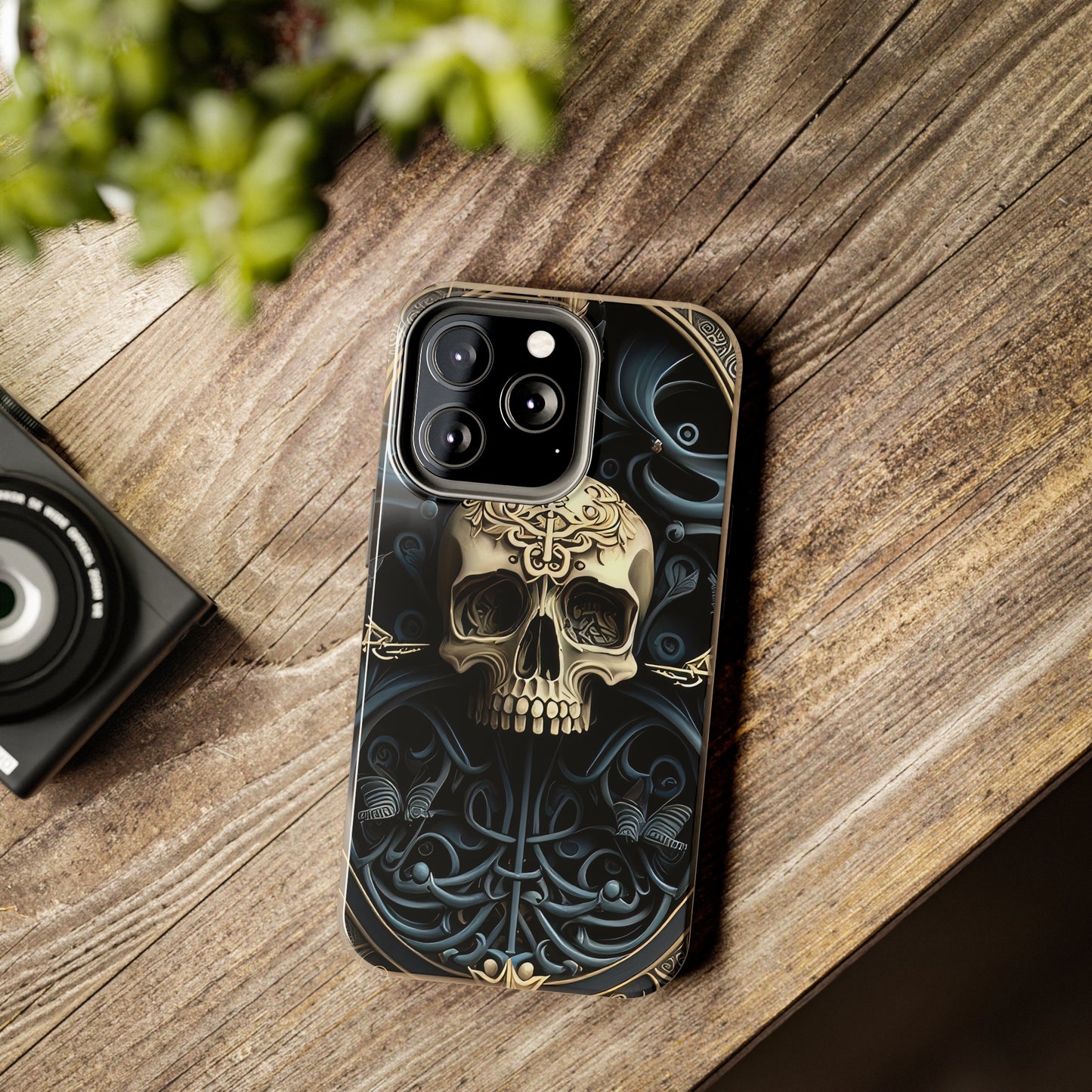 Metallic Chrome Skulls and classic Designed 6 Tough Phone Cases