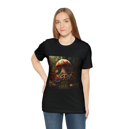 Hippie Mushroom Color Candy Style Design Style 7 Unisex Jersey Short Sleeve Tee