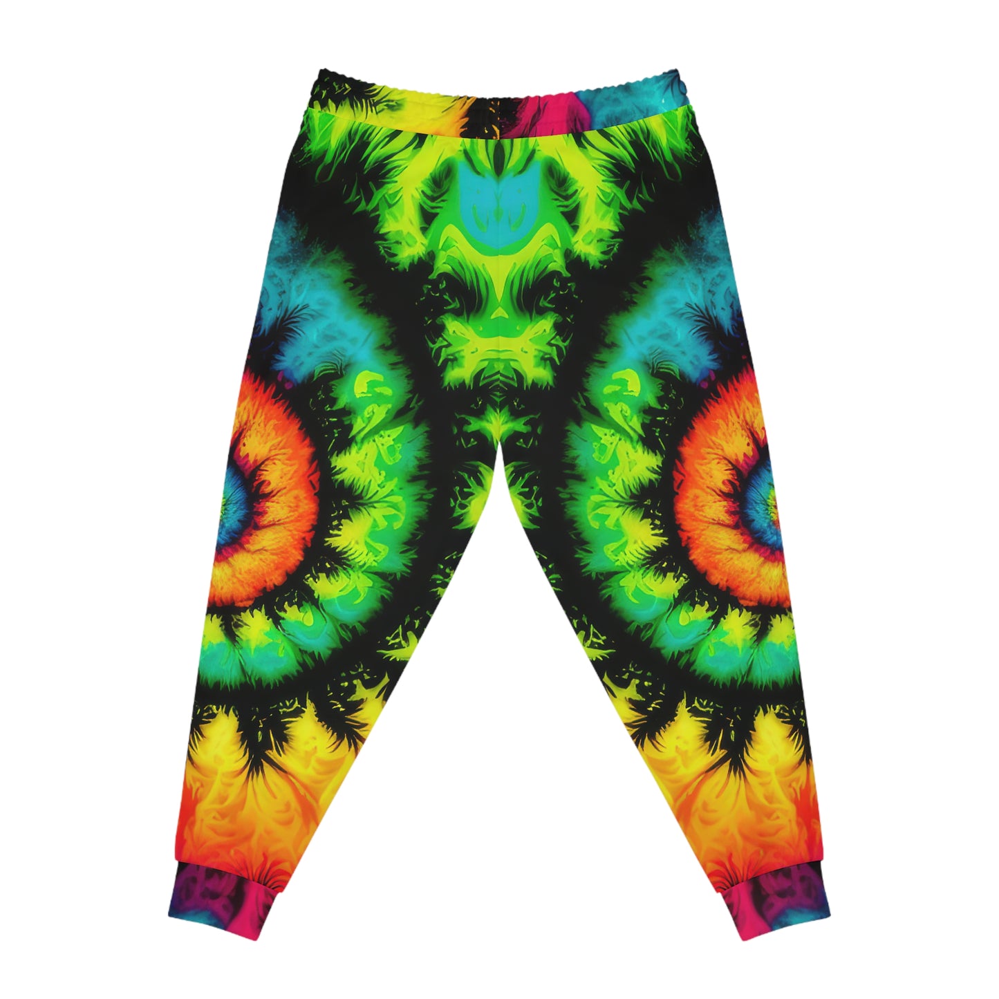 Bold And Beautiful Tie Dye Style Three Athletic Joggers (AOP)