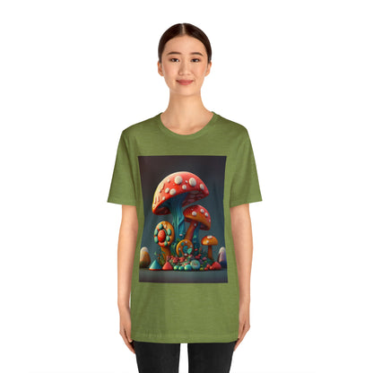 Hippie Mushroom Color Candy Style Design Style 6 Unisex Jersey Short Sleeve Tee