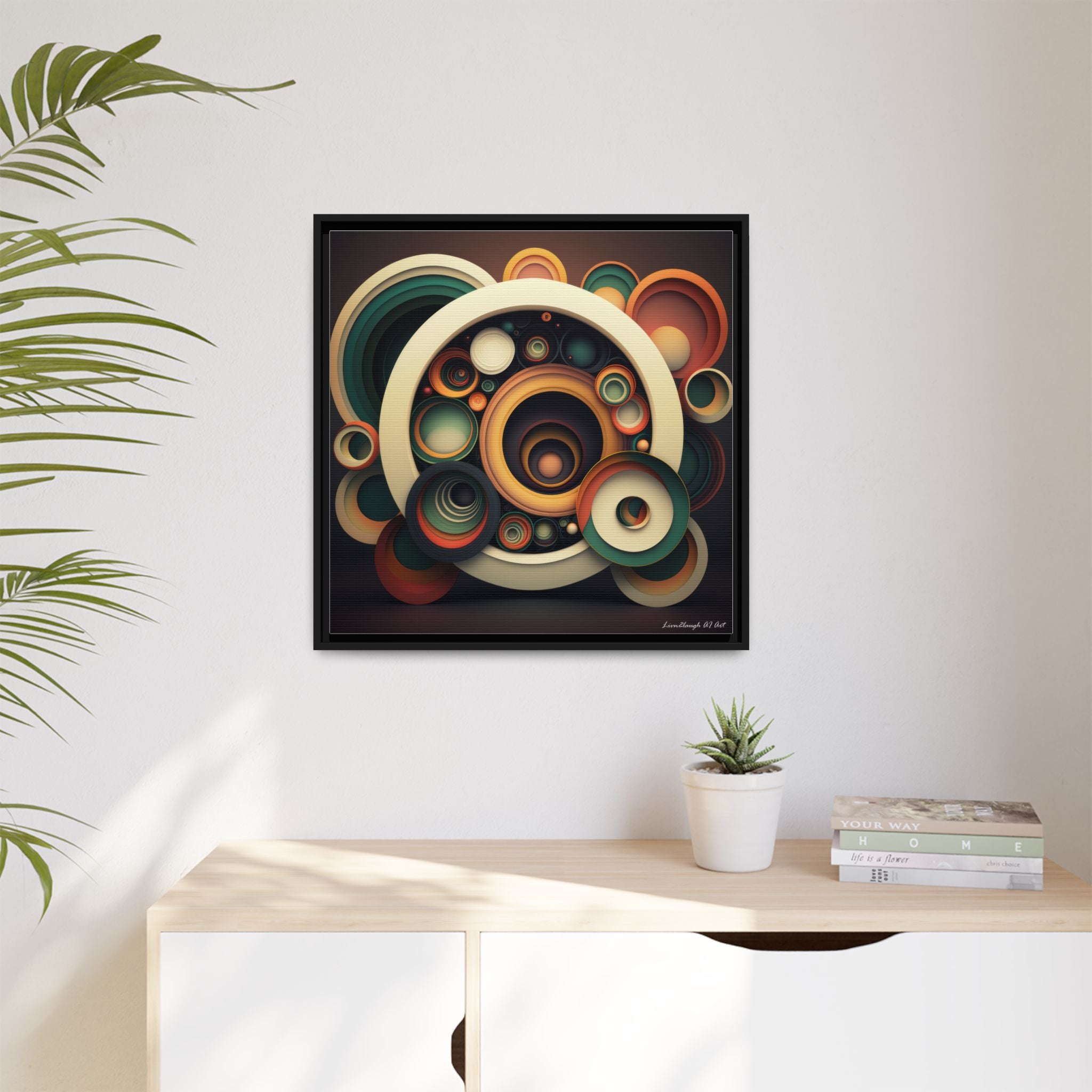 Inner Resonance, Art Print — Colorful Modern Wall Canvas
