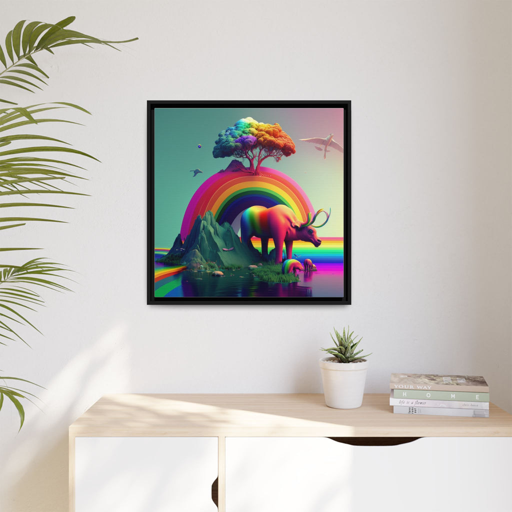 Sanctuary of Color, Art Print — Colorful Modern Wall Canvas