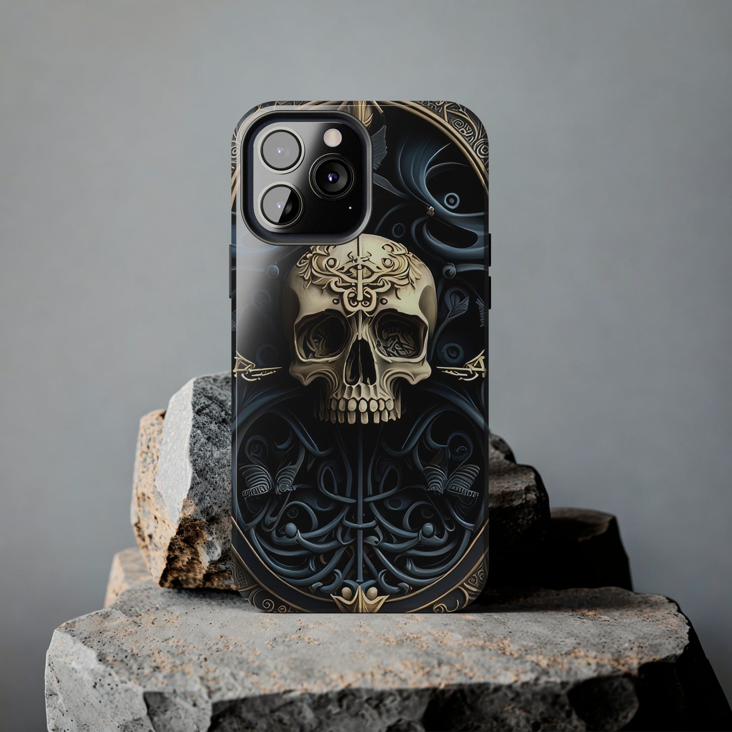 Metallic Chrome Skulls and classic Designed 6 Tough Phone Cases