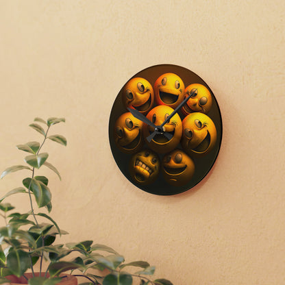 Happiest Of Faces Smiling, Style 1 Wall Clock