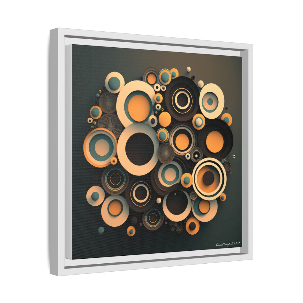 Concentric Harmony, Art Print — Colorful Modern Wall Canvas