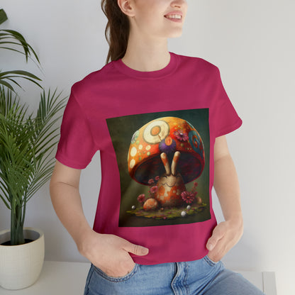 Hippie Mushroom Color Candy Style Design Style 8 Unisex Jersey Short Sleeve Tee