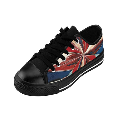 Beautiful Stars Abstract Star Style Blue And Red Women's Sneakers