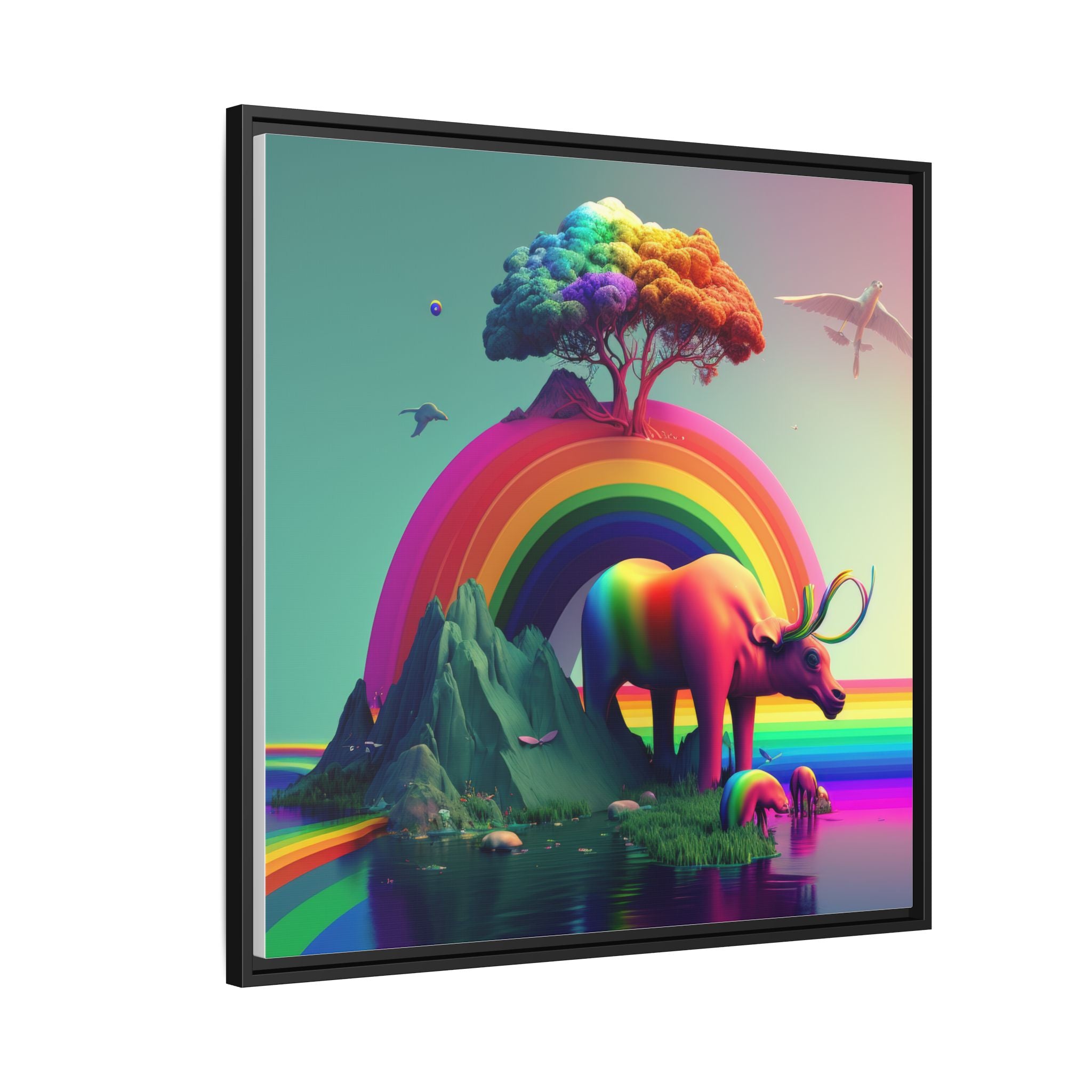 Sanctuary of Color, Art Print — Colorful Modern Wall Canvas