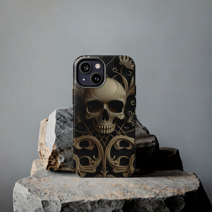 Metallic Chrome Skulls and classic Designed 1 Tough Phone Cases