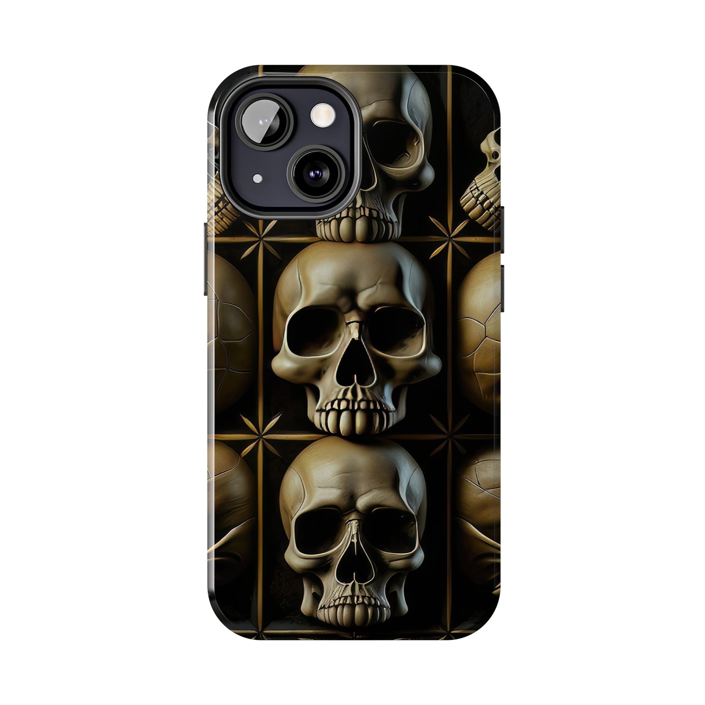 Metallic Chrome Skulls and classic Designed 19 Tough Phone Cases